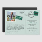 Fun Briefkaart Style Graduparty Invitation (Voorkant / Achterkant)