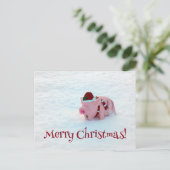 Fun Briefkaart voor kerstmis. (Staand voorkant)