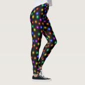 Fun Bright Festive kerstlampje Illustratie Leggings (Rechts)