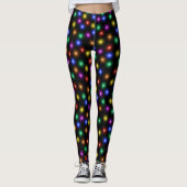 Fun Bright Festive kerstlampje Illustratie Leggings (Voorkant)