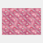 Fun Bright Pinks en Peppermint Snoep Lane Inpakpapier Vel (Voorkant)