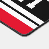 Fun Bright Red Black White Athlepes Texte (Coin)