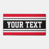 Fun Bright Red Black White Athlepes Texte (Recto)