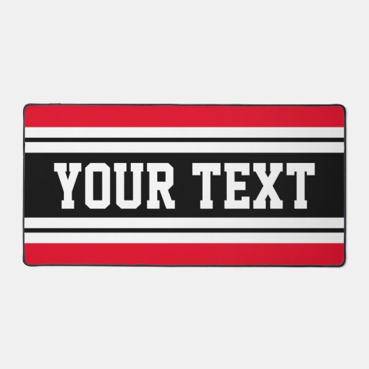 Fun Bright Red Black White Athlepes Texte (Recto)