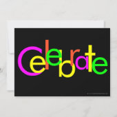 Fun Brights Graduation Party Invitation Kaart (Achterkant)