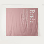 Fun Bruid Definitie Bruiloft Feest Foto Wandkleed (Voorkant (horizontaal))