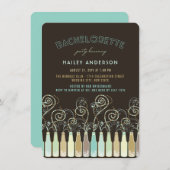 Fun Bubbly Fêtes Invitation de la fête de bachelor (Devant / Derrière)