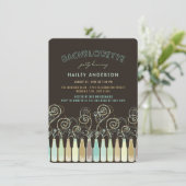 Fun Bubbly Fêtes Invitation de la fête de bachelor (Debout devant)