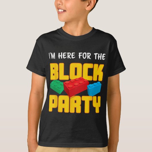 Fun Building Blocks Block Party Pre-k Men Women Ki T-shirt (Voorkant)
