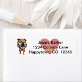 Fun Bulldog retour adres label (Insitu)