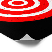 Fun Bullseye Target Bulls Eye Prank Gift-boogschie Poster (Hoek)