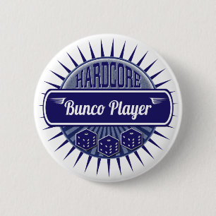 Fun Bunco Party Dice Game Night Ronde Button 5,7 Cm