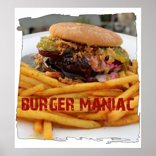 Fun Burger Maniac Poster! Poster (Voorkant)