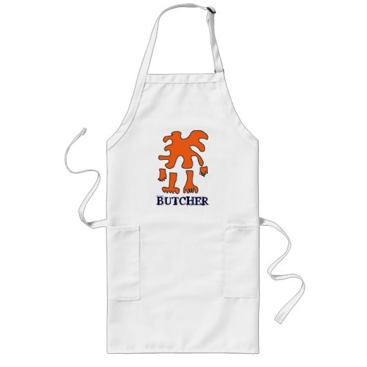 Fun Butcher Apron. Lang Schort (Voorkant)