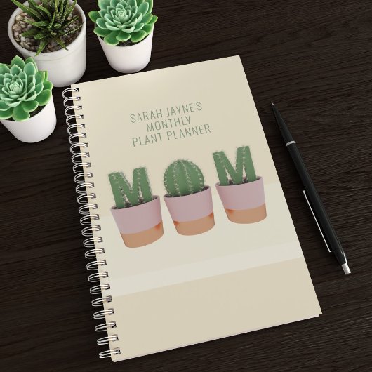 Fun Cactus Maman Custom Succulent Plante Planner