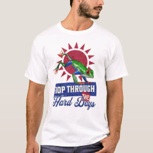 Fun cadeau voor kikkerliefhebbers: hop door moeili t-shirt