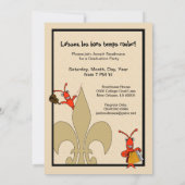 Fun Cajun Crawfish Graduding Party Kaart (Achterkant)