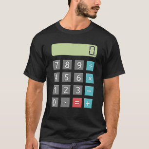Fun Calculator Easy Lazy Wiskunde Halloween Costum T-shirt