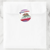 Fun California Ronde Sticker (Tas)