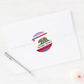 Fun California Ronde Sticker (Envelop)