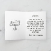 Fun  Camper Trailer Happy Retirement Card Kaart (Binnen)