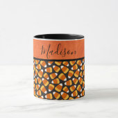 Fun Candy Corn Pattern - Gepersonaliseerd Mok (Midden)