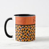 Fun Candy Corn Pattern - Gepersonaliseerd Mok (Links)
