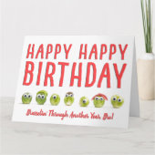 Fun carte d'anniversaire frère nourriture amusant  (Devant)