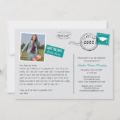 Fun Carte Postale Style Graduation Party Invitatio (Devant)