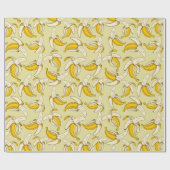 Fun Cartoon Bananas Oerwoud Party Thema Cadeaupapier (Vlak)