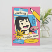 Fun Cartoon Birthday Invitation – Colorful Kids (Debout devant)