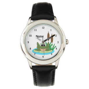 Fun Cartoon Frog Watch Horloge