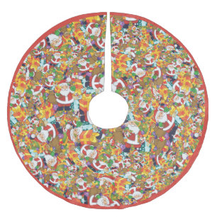 Fun Cartoon Santa Claus GIft Bag Kerstboom Rok