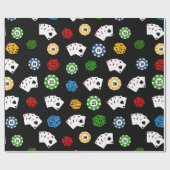 Fun Casino-patroonpapier Cadeaupapier (Vlak)