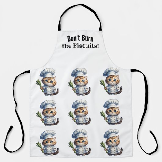 Fun Cat Chef All-Over Print Schort (Voorkant)