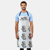 Fun Cat Chef Tout-En-Tout Imprimer Tablier (Porté)