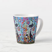 Fun Cat Espresso Java Mocha Cute Cafee Latte Mok (Rechterhoek)