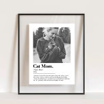 Fun Cat Mom Funny Dictionnaire Définition avec pho<br><div class="desc">Célébrez la maman de chat à facettes pures dans votre vie avec ce panneau acrylique amusant! Doté d'une définition de style dictionnaire et d'une photo personnalisable, ce panneau est le cadeau idéal pour tous les passionnés de félins. Le cadre noir élégant, le design mat transparent et l'ambiance ludique en font...</div>