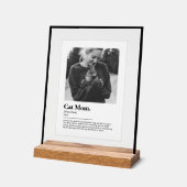 Fun Cat Mom Funny Dictionnaire Définition avec pho (Angle)