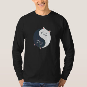 Fun Cat Yin en Yang T-shirt