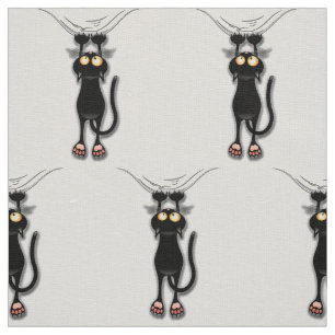 Fun Chat Noir Tombant Tissu De Linge