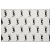 Fun Chat Noir Tombant Tissu De Linge (Fat Quarter)