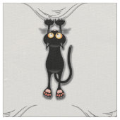 Fun Chat Noir Tombant Tissu De Linge (Détail)