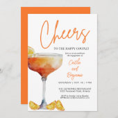 Fun Cheers Engagement Invitation (Devant / Derrière)