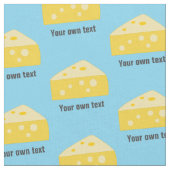 Fun Cheese Pattern Toon Style - optionele eigen te Stof (Close Up)