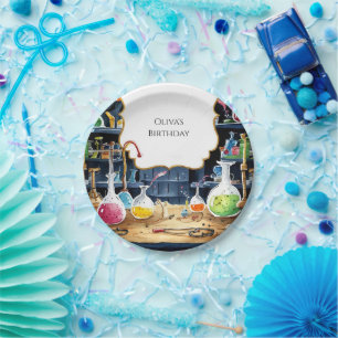 Fun Chemistry Lab Wetenschapper Verjaardag Papieren Bordje