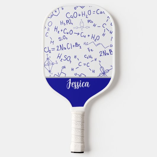 Fun Chemistry Notes Personalized Pickleball Paddle (Achterkant)
