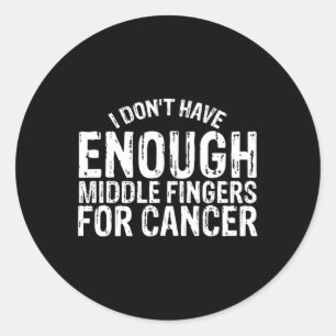 Fun Chemo Chemotherapy Battle Cancer Ronde Sticker