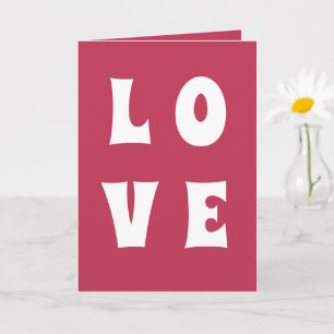 Fun Cherry Magenta Love Valentijnsdag Card Kaart
