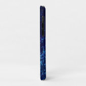Fun Chic Personalized Blue Confetti Case-Mate iPhone Case (Achterkant/links)